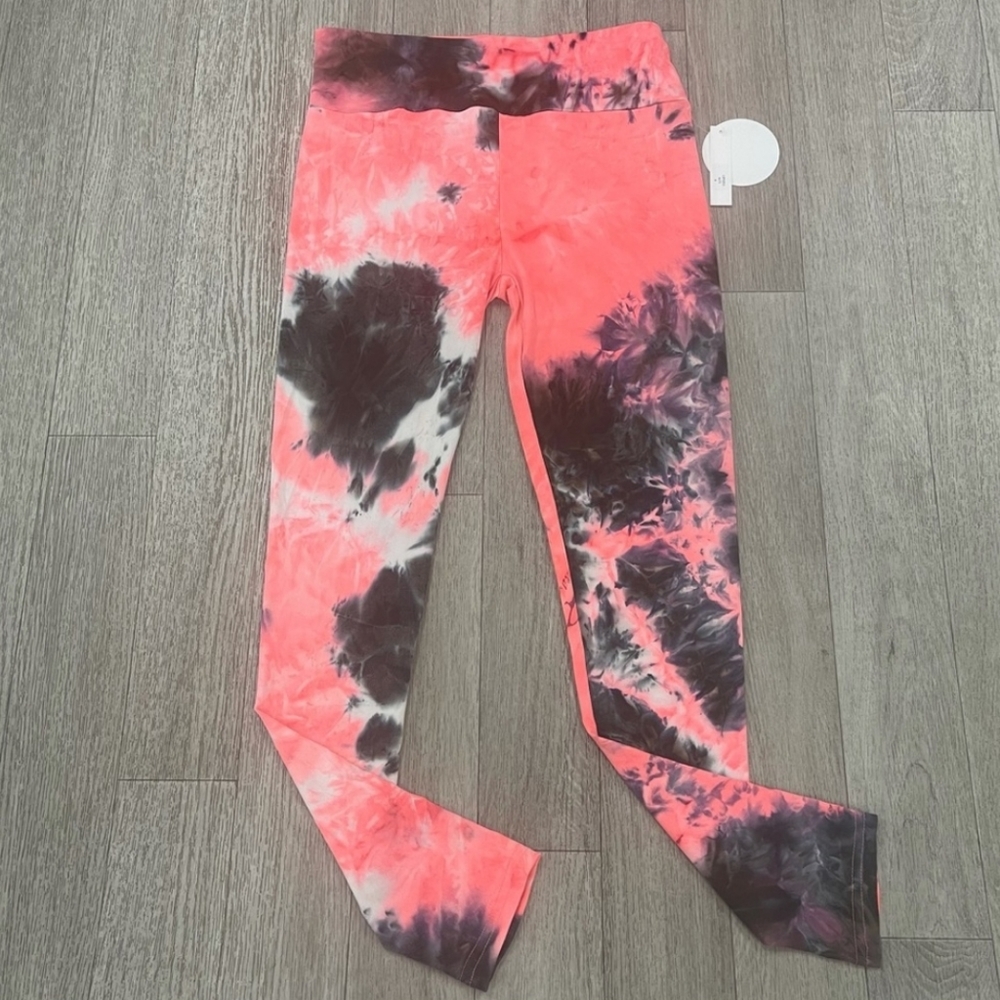 💕 Pink Tie Dye Yoga High Waistband Leggings 💕